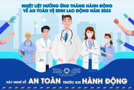 THÁNG HÀNH ĐỘNG VỀ AN TOÀN VÀ  VỆ SINH LAO ĐỘNG NĂM 2025